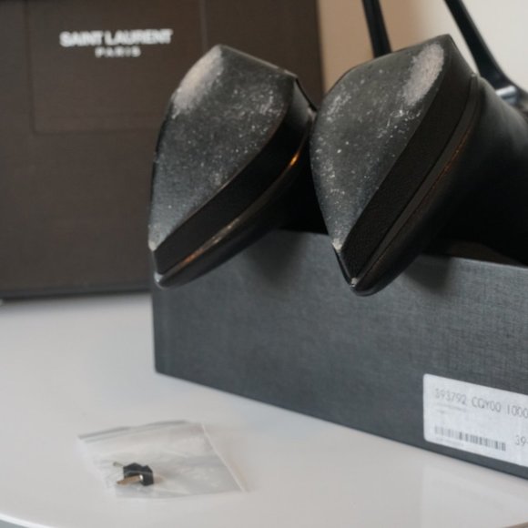 EUC Saint Laurent Leather Ankle Boots SZ 9.5 - Picture 13 of 16